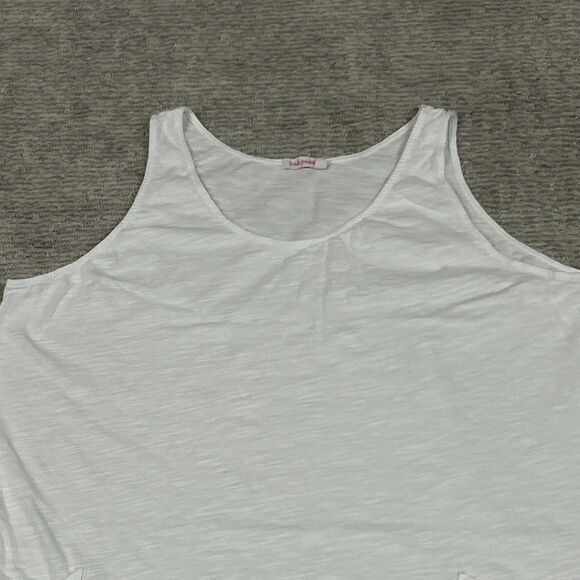 Fresh Produce Drape Dress Womens 3X White Cotton Tank Pockets USA Sleeveless New - Picture 3 of 9